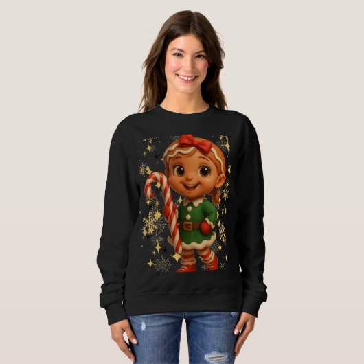 Funny 3D Cartoon Ugly Christmas Sweatshirt (Voorkant volledig)