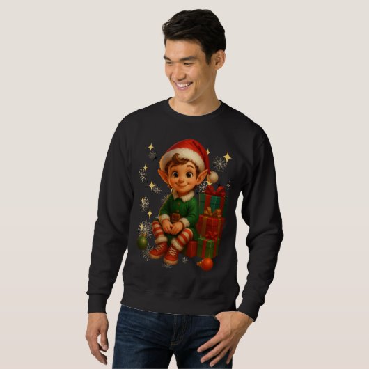 Funny 3D Cartoon Ugly Christmas Sweatshirt (Voorkant volledig)