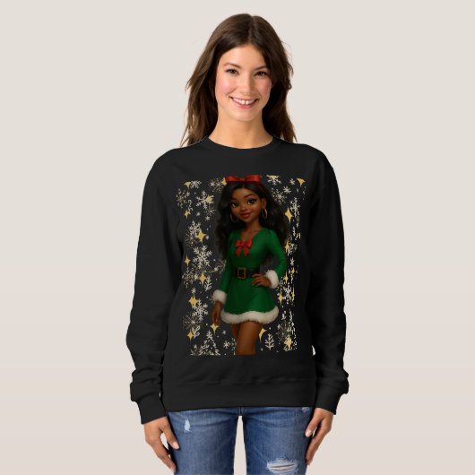 Funny 3D Cartoon Ugly Christmas Sweatshirt  (Voorkant volledig)