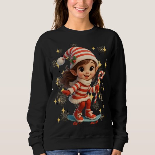Funny 3D Cartoon Ugly Christmas Sweatshirt (Voorkant)