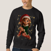 Funny 3D Cartoon Ugly Christmas Sweatshirt (Voorkant)