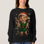 Funny 3D Cartoon Ugly Christmas Sweatshirt (Voorkant)