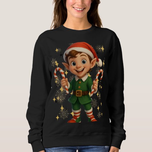 Funny 3D Cartoon Ugly Christmas Sweatshirt (Voorkant)
