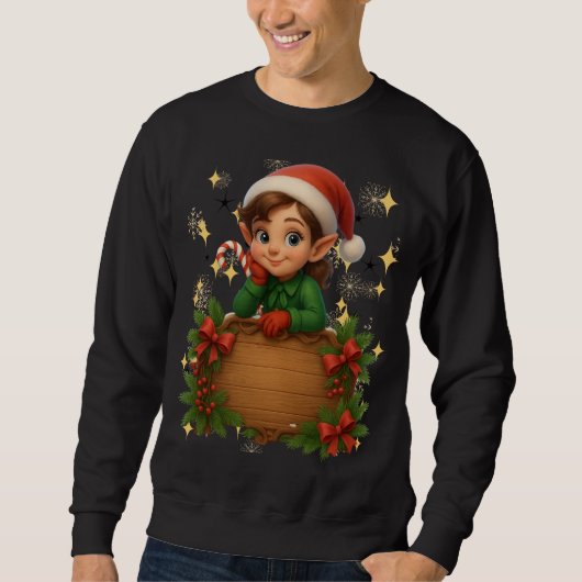 Funny 3D Cartoon Ugly Christmas Sweatshirt  (Voorkant)