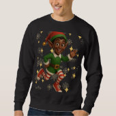 Funny 3D Cartoon Ugly Christmas Sweatshirt (Voorkant)
