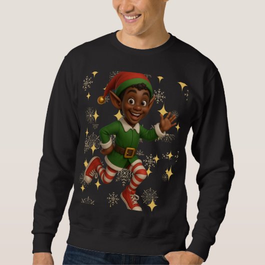 Funny 3D Cartoon Ugly Christmas Sweatshirt (Voorkant)