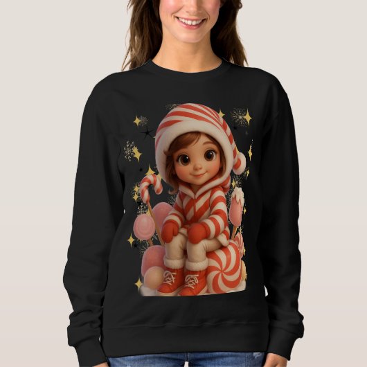 Funny 3D Cartoon Ugly Christmas Sweatshirt (Voorkant)