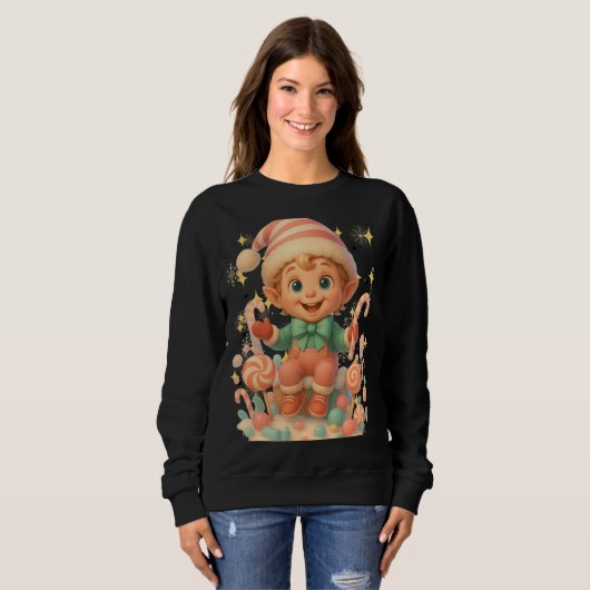 Funny 3D Cartoon Ugly Christmas Sweatshirt (Voorkant volledig)