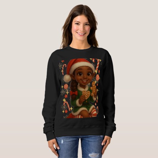 Funny 3D Cartoon Ugly Christmas Sweatshirt (Voorkant volledig)