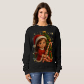 Funny 3D Cartoon Ugly Christmas Sweatshirt  (Voorkant volledig)