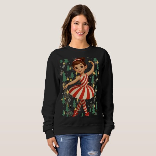 Funny 3D Cartoon Ugly Christmas Sweatshirt (Voorkant volledig)