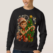 Funny 3D Cartoon Ugly Christmas Sweatshirt (Voorkant)