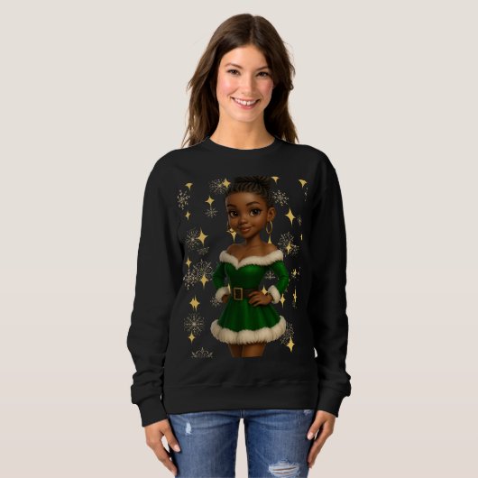 Funny 3D Cartoon Ugly Christmas Sweatshirt  (Voorkant volledig)