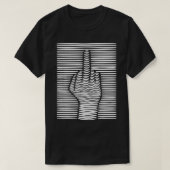Funny 3D Effect Middle Finger T-shirt (Design voorkant)