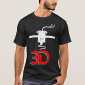 Funny 3D Printing Rapid Prototyping Pla Filament 3 T-shirt (Voorkant)