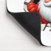 Funny 3D Santa Claus Christmas Holiday Design Muismat (Hoek)