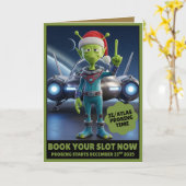 Funny 3I/ATLAS probing time card Kaart (Gele Bloem)