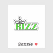 Funny 40 RIZZ Milestone Birthday Custom-Cut Vinyl  Sticker (Vel)