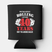 Funny 40e Jubileum koppels getrouwd 40 jaar Blikjeskoeler (Achterkant)