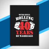 Funny 40e Jubileum koppels getrouwd 40 jaar Kaart