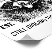 Funny 40th Birthday Est 1986 Feral &amp; Forty Rac Poster (Hoek)