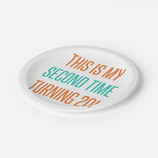 Funny 40th Birthday for Women Papieren Bordje (Gekanteld)