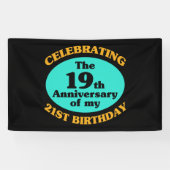 Funny 40th Birthday Gag Gift Spandoek (Horizontaal)