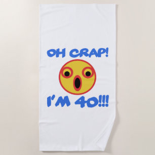 Funny 40th Birthday Gag Gift Strandlaken