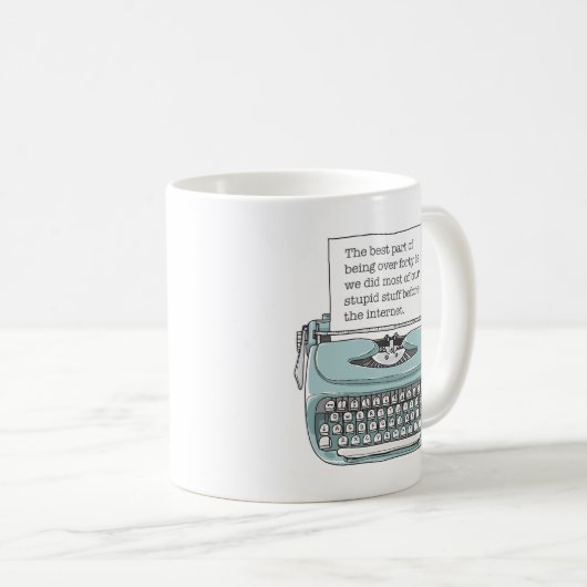 Funny 40th Birthday Gift Coffee Mok (Voorkant rechts)