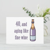 Funny 40th Birthday Gift Ideas Kaart (Staand voorkant)