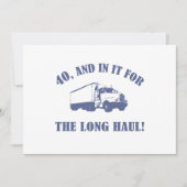 Funny 40th Birthday Gift Kaart (Voorkant)