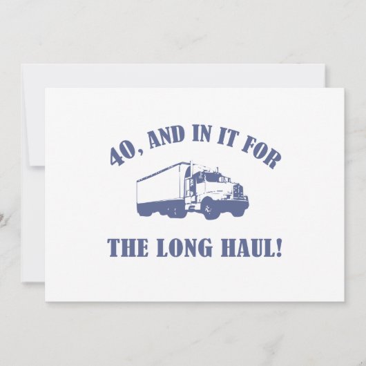 Funny 40th Birthday Gift Kaart (Voorkant)