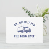 Funny 40th Birthday Gift Kaart (Staand voorkant)