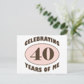Funny 40th Birthday Gifts Briefkaart (Staand voorkant)