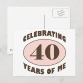Funny 40th Birthday Gifts Briefkaart (Voorkant / Achterkant)