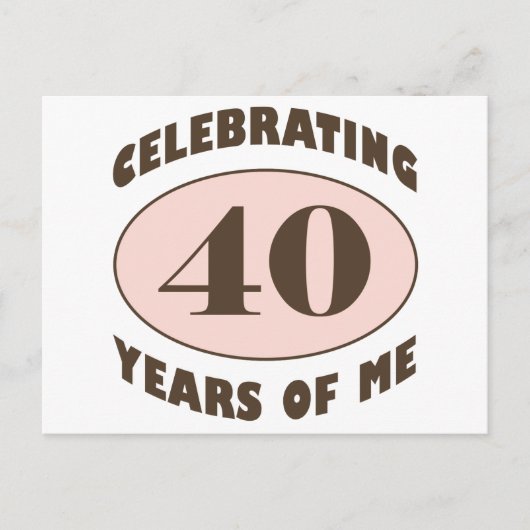Funny 40th Birthday Gifts Briefkaart (Voorkant)