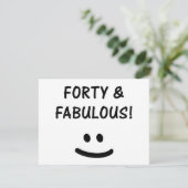 Funny 40th Birthday Gifts Kaart (Staand voorkant)