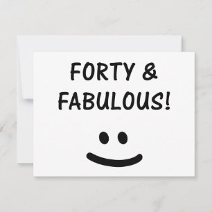 Funny 40th Birthday Gifts Kaart