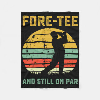 Funny 40th Birthday Golf Pun Golfing 40 Year Old G Fleece Deken