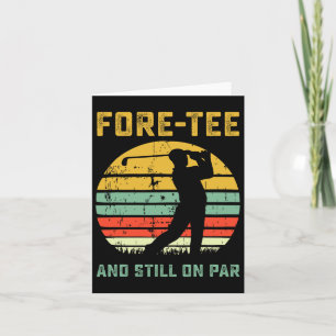 Funny 40th Birthday Golf Pun Golfing 40 Year Old G Kaart
