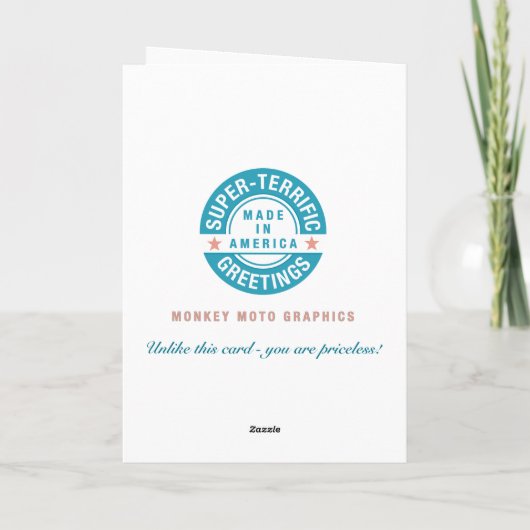 Funny 40th Birthday Greeting Kaart (Achterkant)