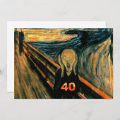 Funny 40th Birthday Invitations Kaart (Voorkant / Achterkant)