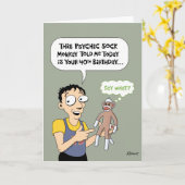 Funny 40th Birthday Kaart (Gele Bloem)