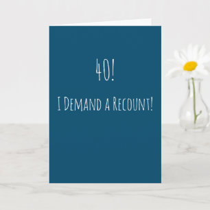 Funny 40th Birthday Kaart