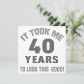 Funny 40th Birthday Kaart (Staand voorkant)