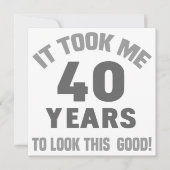 Funny 40th Birthday Kaart (Voorkant)