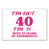 Funny 40th Birthday Kaart (Voorkant)