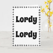 Funny 40th Birthday  Kaart (Gele Bloem)