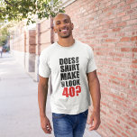 Funny 40th Birthday Long Müeve T-Shirt<br><div class="desc">Het is de grote 4-0!! We vieren het! design van ©Whupsadaisy Creations</div>