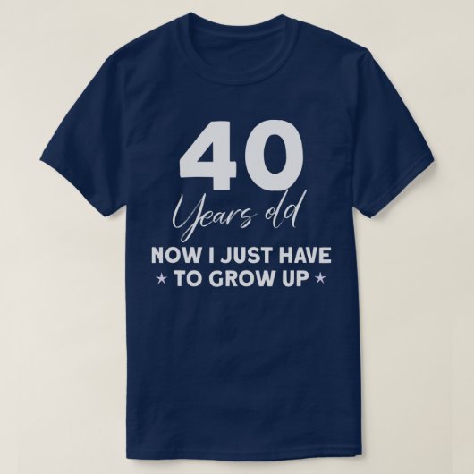 Funny 40th Birthday Outfit Birthday 40 Years old  T-shirt (Design voorkant)